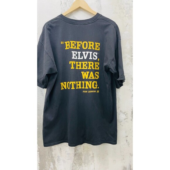 ELVIS T-Shirt Mens XL Elvis Harrahs Elvis Y2K TShirt Black XL Mens Elvis Concert - Picture 6 of 8